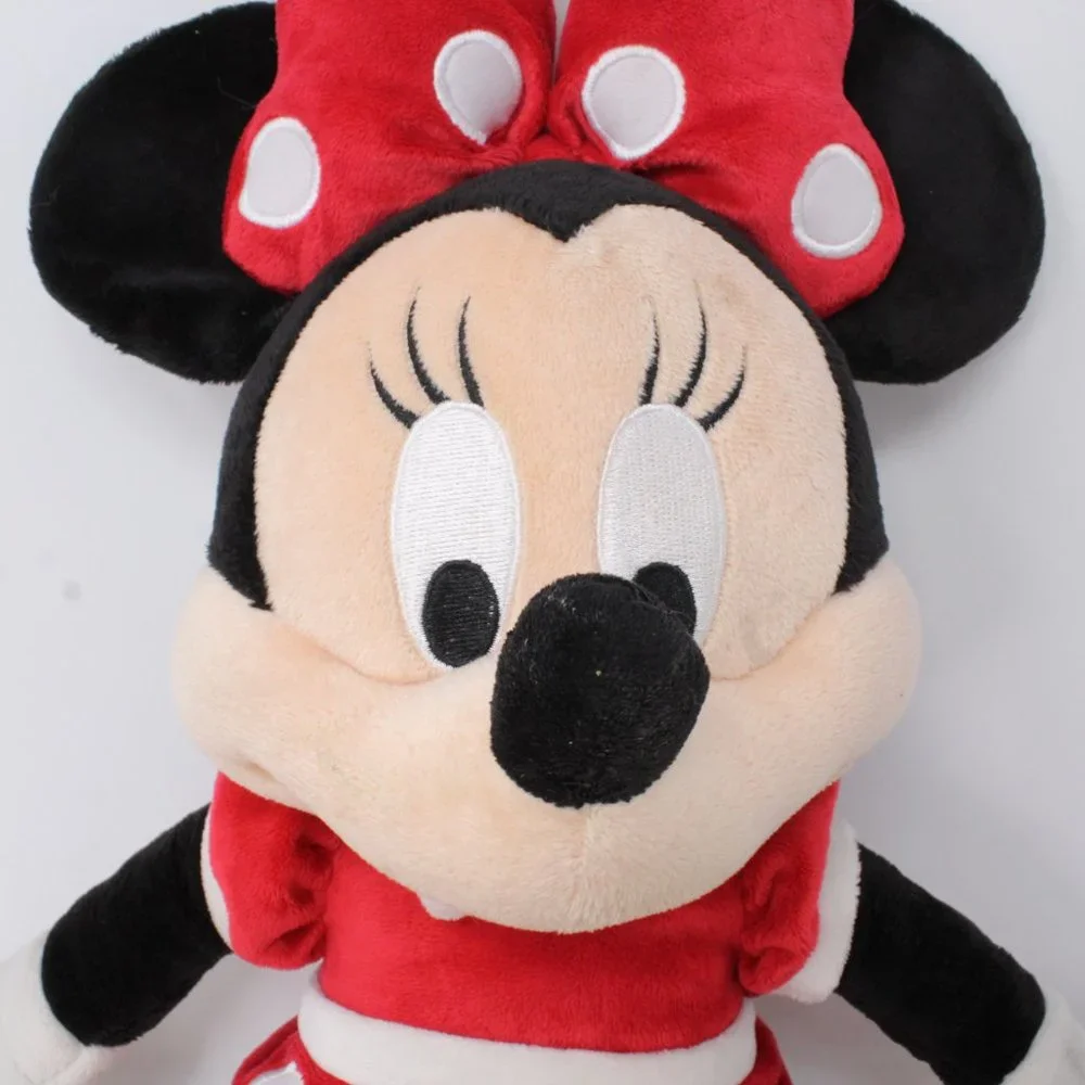 Disney Parks Resort  Minnie Mouse 20" Doll Red  Dot Dress Bow Plush Stuffed Toy - Picture 8 of 11